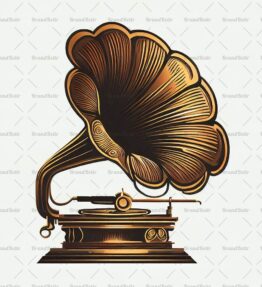 Antiker Grammophon